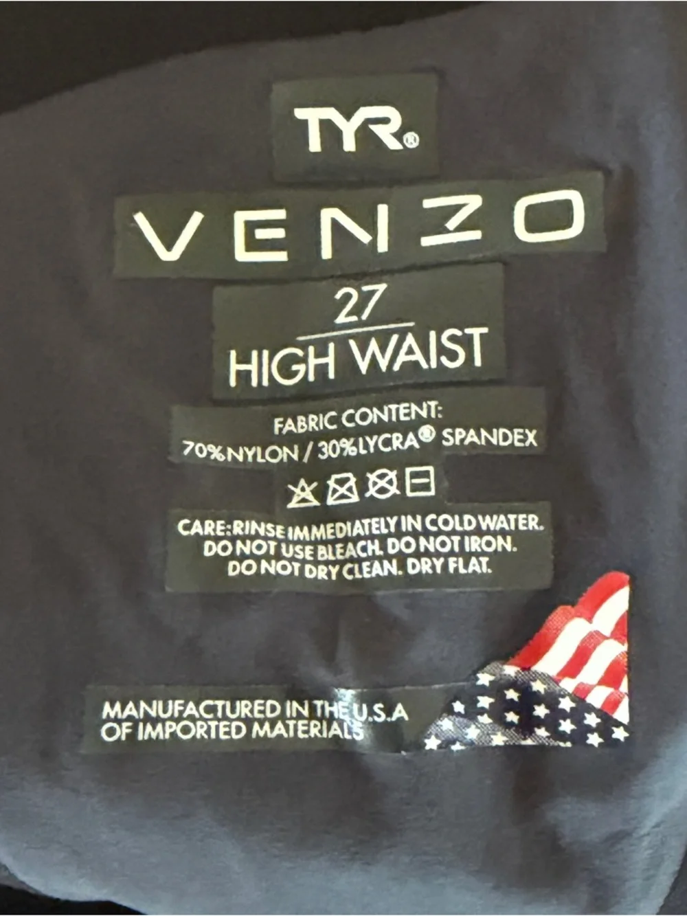 TYR Men's Venzo Genesis High Waist Jammer Swimsuit Tech Suit Red Size 27 - Picture 5 of 6